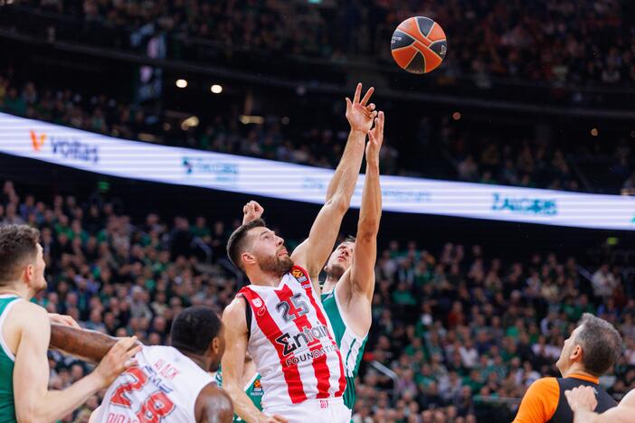 Eurolyga: Kauno „Žalgiris“ – Pirėjo „Olympiacos“ 72:74