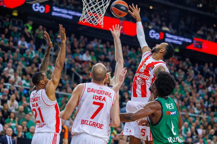 Eurolyga: Kauno „Žalgiris“  –  Belgrado „Crvena Zvezda“ 79:74