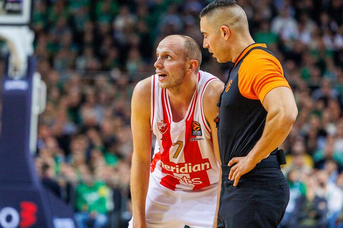 Eurolyga: Kauno „Žalgiris“  –  Belgrado „Crvena Zvezda“ 79:74