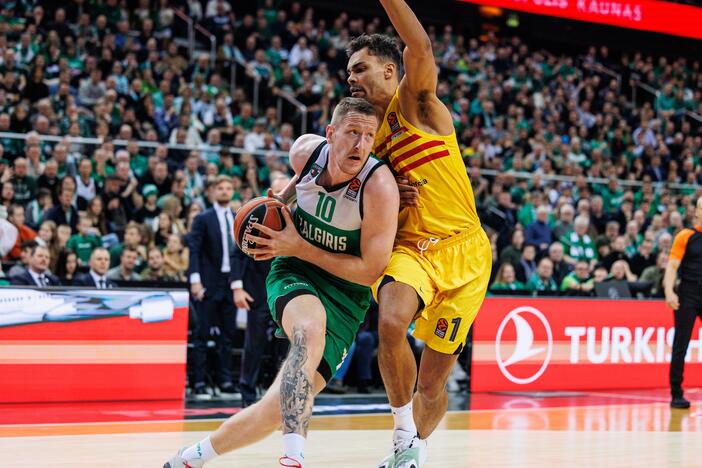 Eurolyga: Kauno „Žalgiris“  –  „Barcelona“ 80:85