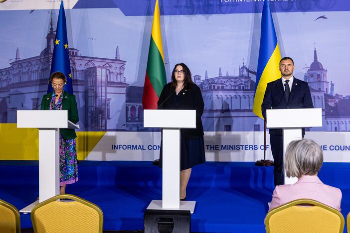 Europos Tarybos teisingumo ministrų spaudos konferencija