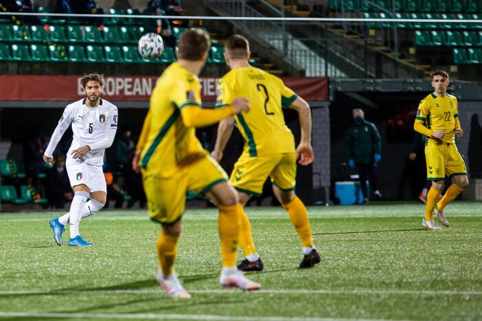 Pasaulio futbolo čempionato atranka: Lietuva - Italija 0:2