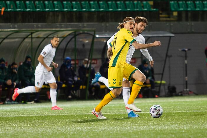 Pasaulio futbolo čempionato atranka: Lietuva - Italija 0:2