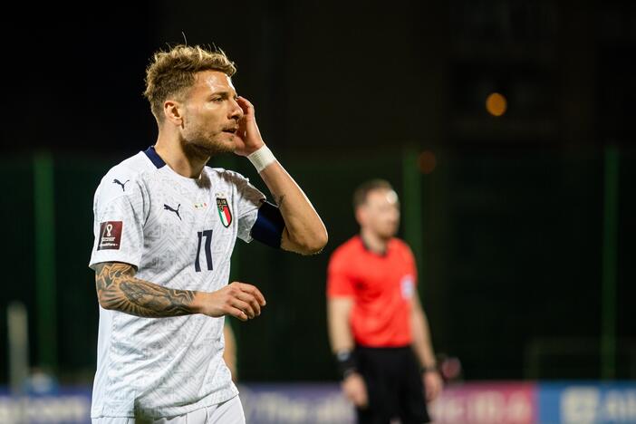 Pasaulio futbolo čempionato atranka: Lietuva - Italija 0:2