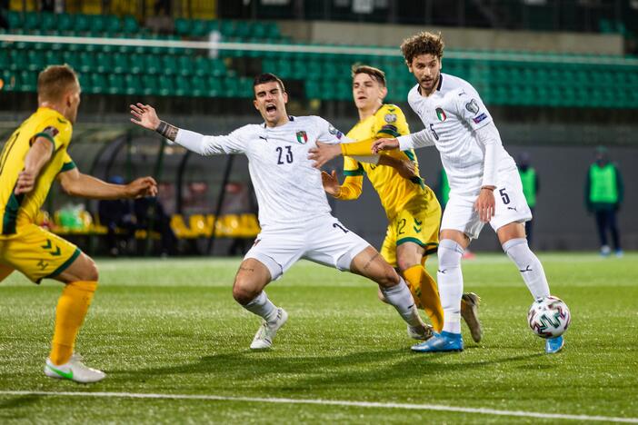 Pasaulio futbolo čempionato atranka: Lietuva - Italija 0:2