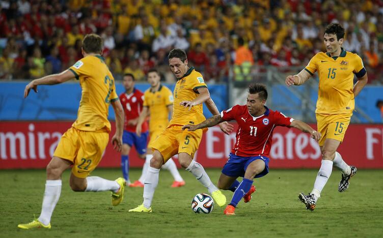 Pasaulio futbolo čempionato rungtynės: Čilė - Australija