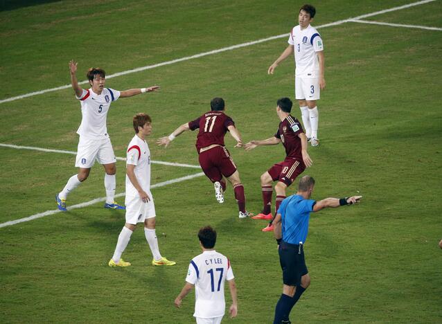 Pasaulio futbolo čempionatas: Rusija - Pietų Korėja