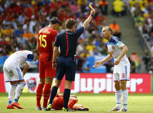 Pasaulio futbolo čempionatas: Belgija - Rusija