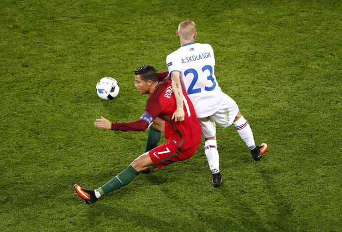 Euro 2016: Portugalija - Islandija 1:1