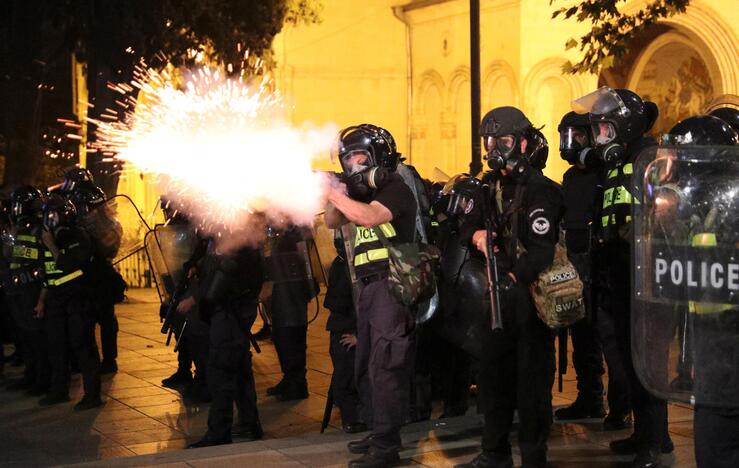 Protestai Tbilisyje 