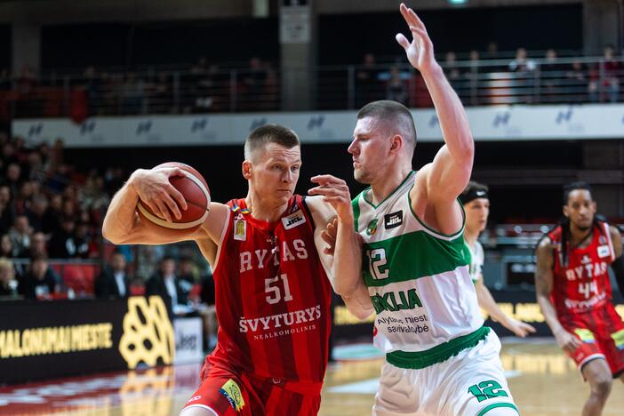 LKL ketvirtfinalis: Vilniaus „Rytas“ – Alytaus „Dzūkija“ 87:59