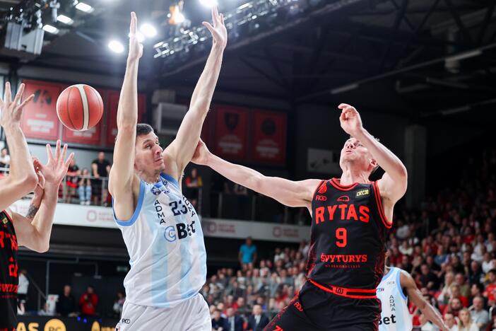  LKL pusfinalis: Vilniaus „Rytas“ – Jonavos „CBet“ 82:74