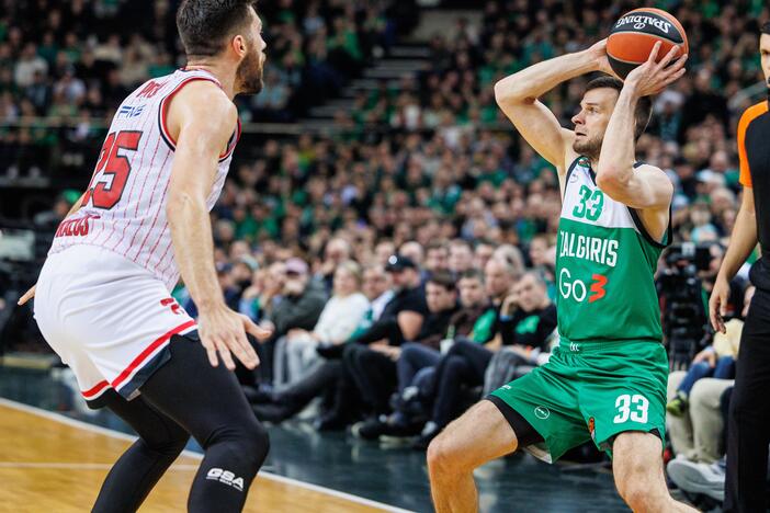 Eurolyga: Kauno „Žalgiris“ – Pirėjo „Olympiacos“ 76:95