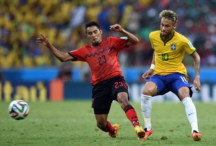 Pasaulio futbolo čempionatas: Brazilija - Meksika