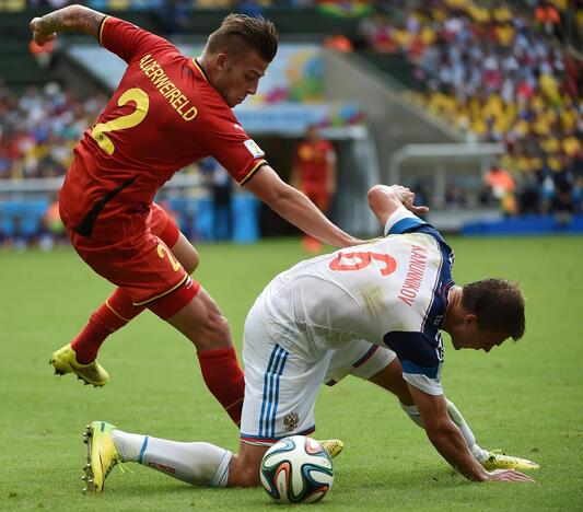 Pasaulio futbolo čempionatas: Belgija - Rusija