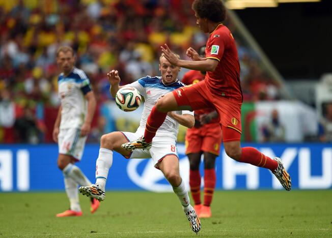 Pasaulio futbolo čempionatas: Belgija - Rusija