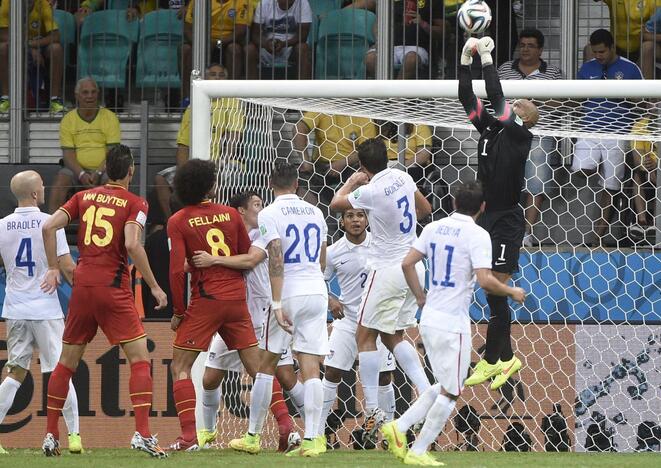 Pasaulio futbolo čempionatas: Belgija - JAV