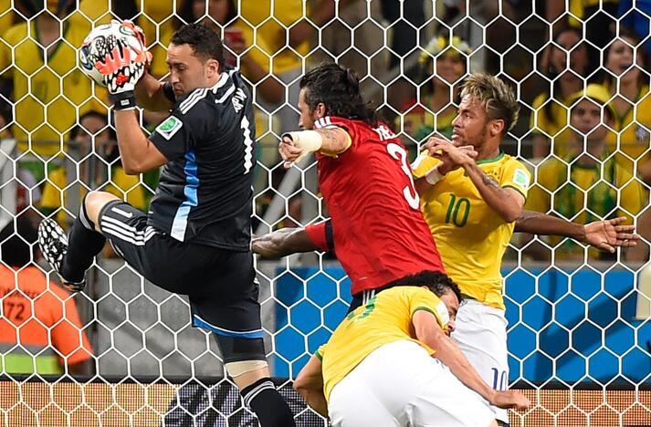 Pasaulio futbolo čempionato ketvirtfinalis: Brazilija - Kolumbija