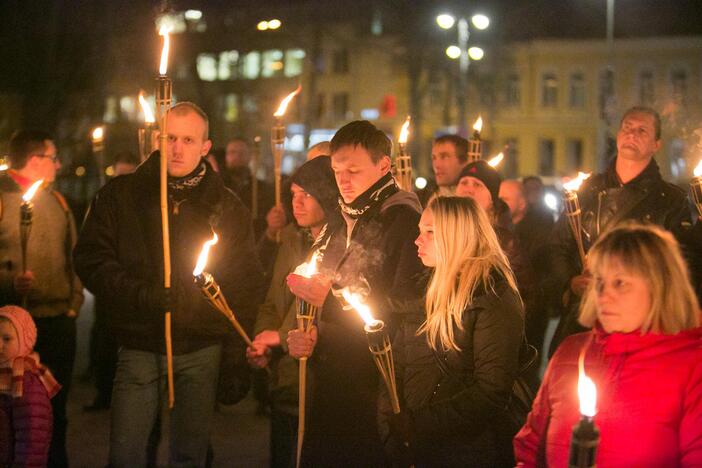 Lietuvos tautinio jaunimo sąjungos eisena