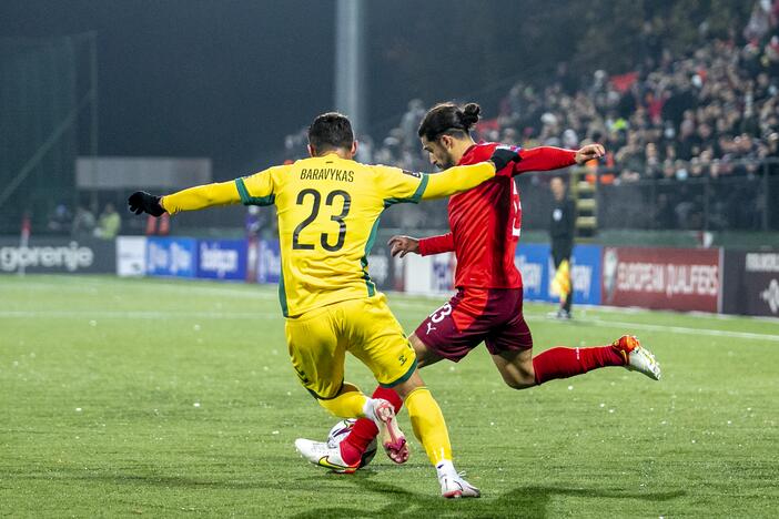 Pasaulio futbolo čempionato atranka: Lietuva – Šveicarija 0:4