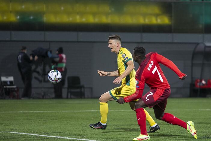 Pasaulio futbolo čempionato atranka: Lietuva – Šveicarija 0:4