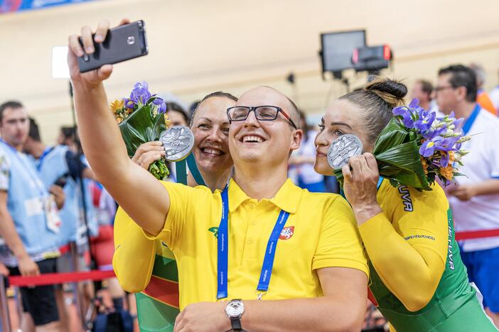 Dviratininkės S. Krupeckaitė ir M. Marozaitė iškovojo sidabrą