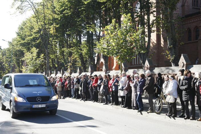 Atsisveikinimas su maestro S. Povilaičiu