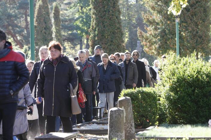 Atsisveikinimas su maestro S. Povilaičiu