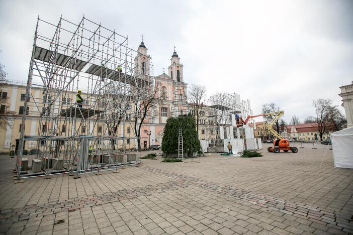 Kalėdinės eglutės ruošimo darbai