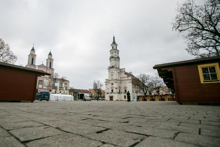 Kalėdinės eglutės ruošimo darbai