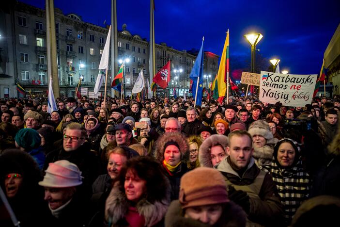 Protesto akcija „Mes kaltinam!“