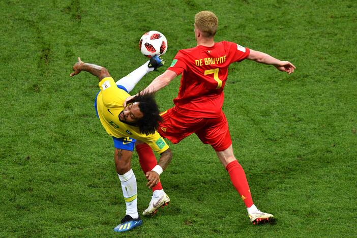 Pasaulio futbolo čempionato ketvirtfinalis: Belgija – Brazilija 2:1