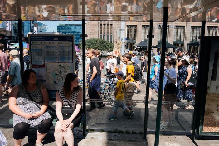 Helsinkyje – protestai prieš D. Trumpą ir V. Putiną