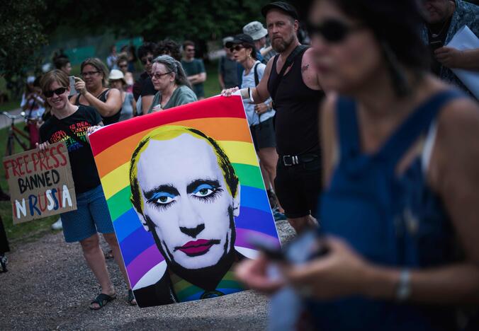 Helsinkyje – protestai prieš D. Trumpą ir V. Putiną