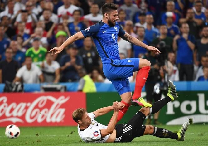 Euro 2016: Prancūzija - Vokietija 2:0