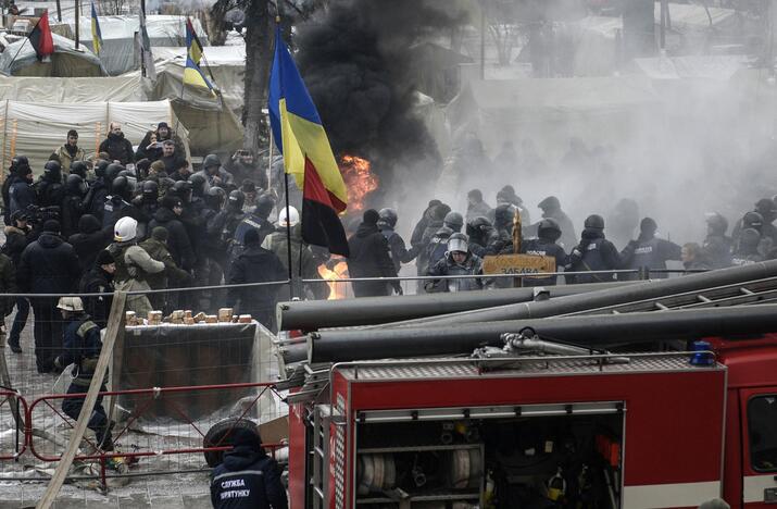 Riaušės prie Ukrainos parlamento