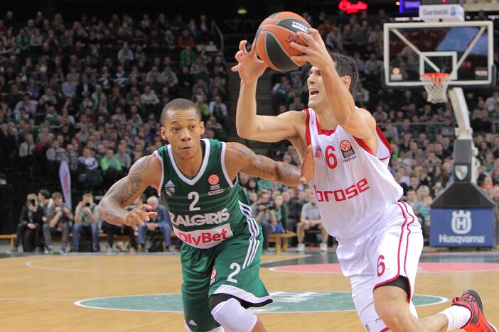 Eurolygos TOP-16 rungtynėse Kauno „Žalgiris“ 75:73 įveikė Bambergo „Brose Basket“ (Vokietija).