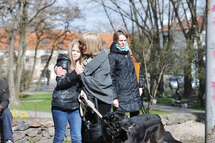 Akcija menininkui T. Dobrovolskiui atminti