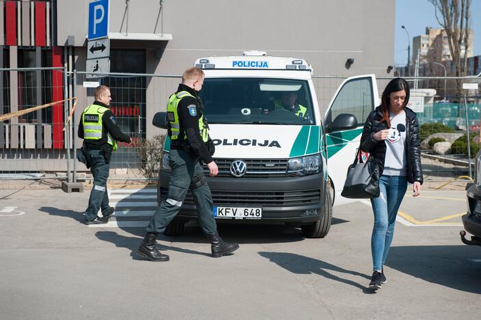 Pranešimas apie sprogmenį Kalniečių poliklinikoje