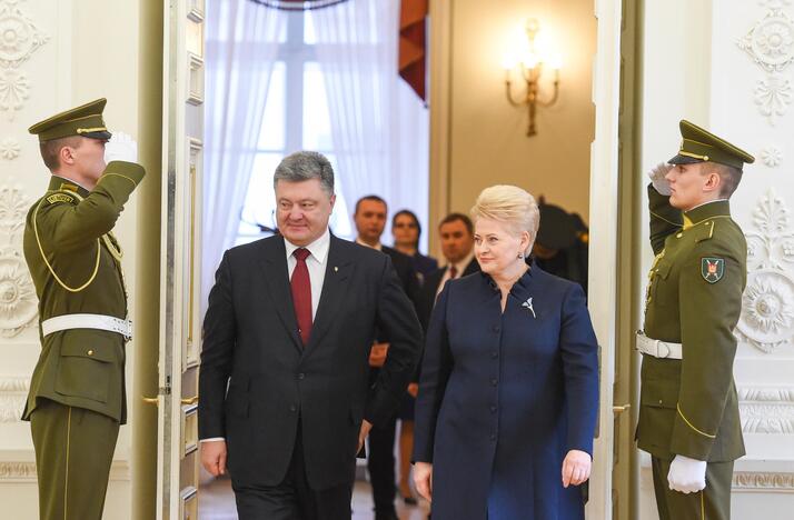 D. Grybauskaitė priėmė Ukrainos prezidentą