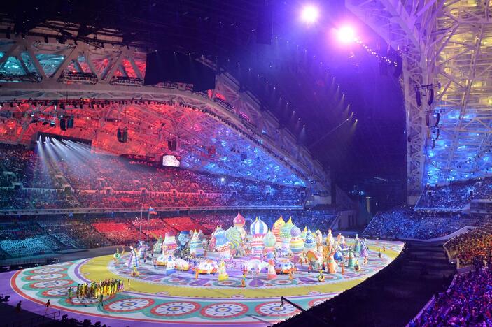 Sočio olimpinių žaidynių atidarymo ceremonija