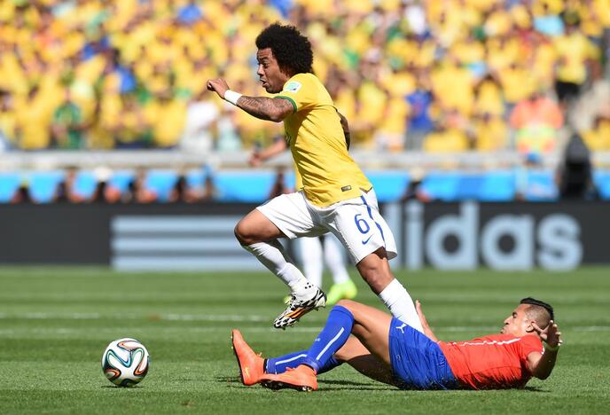 Pasaulio futbolo čempionatas: Brazilija - Čilė