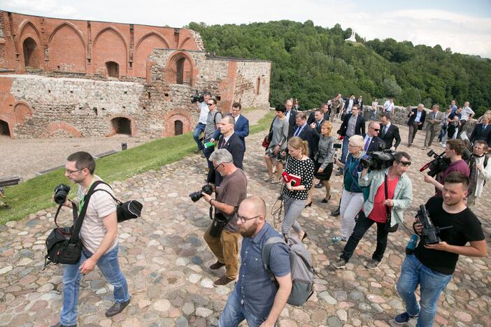 Premjeras apžiūrėjo griūvantį Gedimino kalną