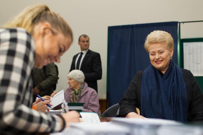 Prezidentė balsavo Seimo rinkimuose