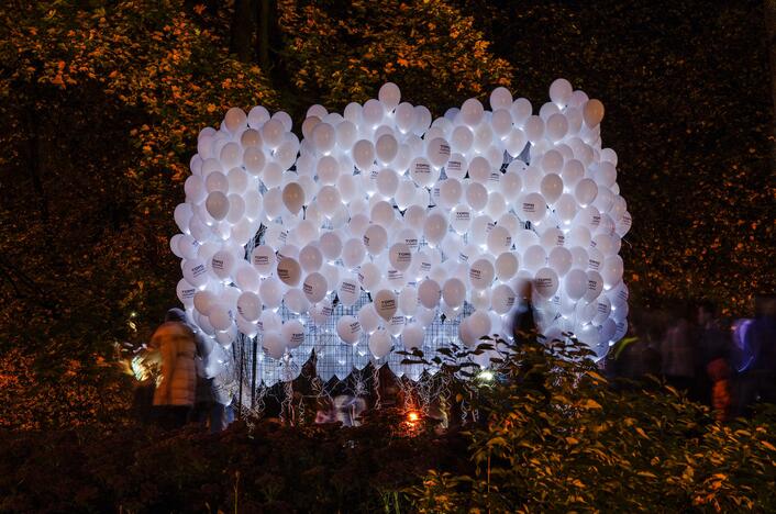 Šviesos festivalis Bernardinų sode