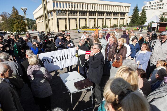 Pensininkų partijos mitingas