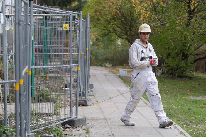 Meras apžiūrėjo renovuojamus daugiabučius