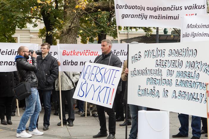 Tautinės mažumos vėl surengė protestą