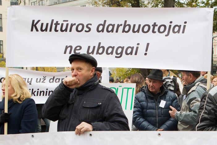 Tautinės mažumos vėl surengė protestą