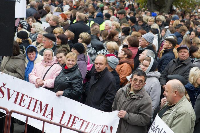 Tautinės mažumos vėl surengė protestą